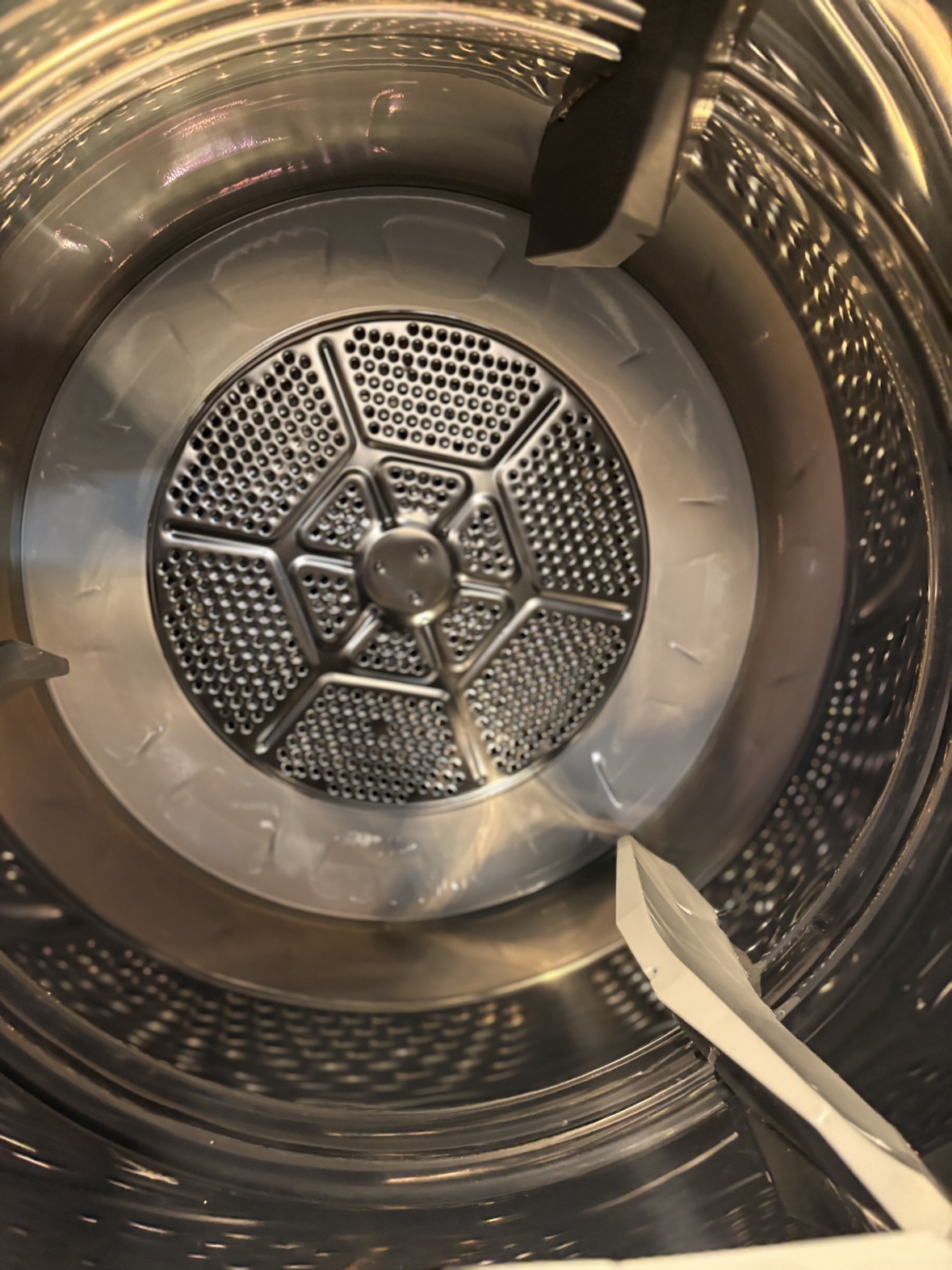 Inside the matching GE dryer drum